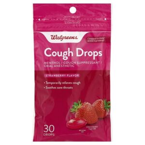 Walgreens Cough Drops Strawberry - 30.0 ea