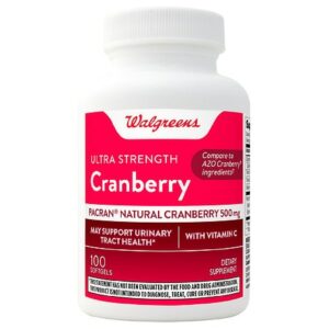 Walgreens Cranberry 500 mg with Vitamin C - 100.0 ea