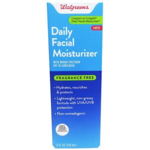 Walgreens Daily Facial Moisturizer SPF 30 Fragrance Free - 4.0 oz