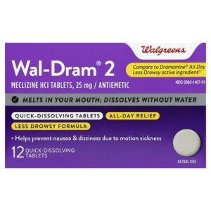 Walgreens Dram 2 Quick Dissolve Tabs - 12.0 ea