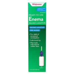 Walgreens Enema Saline Laxative - 4.5 oz