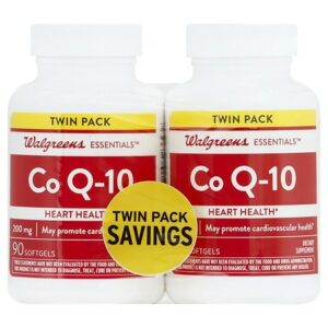 Walgreens Essentials Co Q-10 200mg Softgels Twin Pack - 90.0 ea x 2 pack