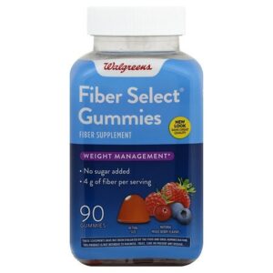 Walgreens Fiber Select Supplement Gummies Mixed Berry - 90.0 ea