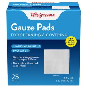 Walgreens Gauze Pads 4in x 4in - 25.0 ea