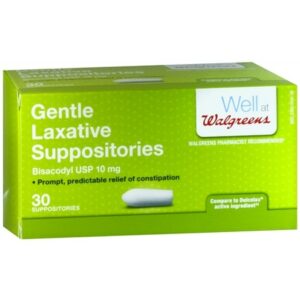 Walgreens Gentle Laxative Suppositories - 30.0 ea