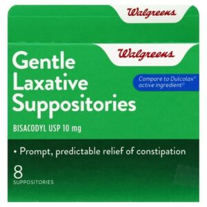 Walgreens Gentle Laxative Suppositories - 8.0 ea