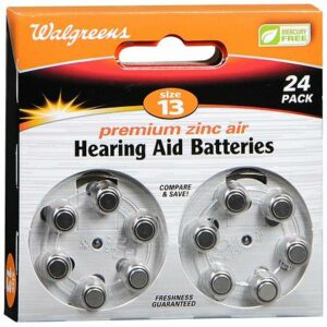 Walgreens Hearing Aid Batteries, Zero Mercury #13 - 24.0 ea