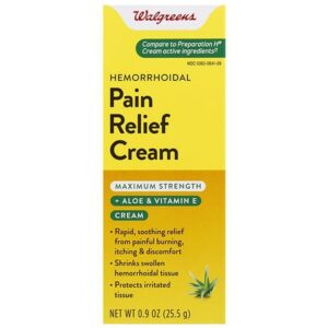 Walgreens Hemorrhoidal Maximum Strength Pain Relief Cream - 0.9 oz