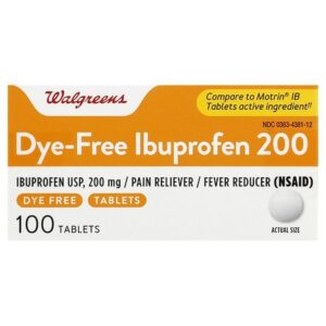 Walgreens Ibuprofen 200 mg Tablets Color Free & Dye Free - 100.0 ea