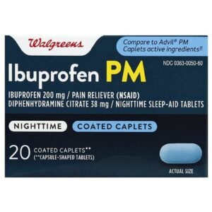 Walgreens Ibuprofen PM 200 mg Caplets - 80.0 ea