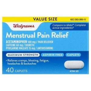 Walgreens Maximum Strength Menstrual Relief Caplets - 40.0 ea