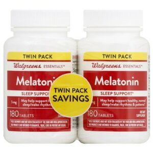 Walgreens Melatonin 5mg - 180.0 ea x 2 pack