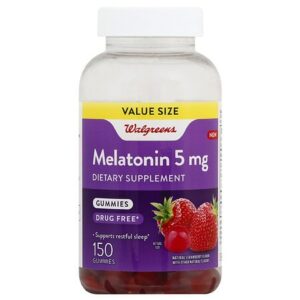 Walgreens Melatonin 5mg Gummy Strawberry - 150.0 ea