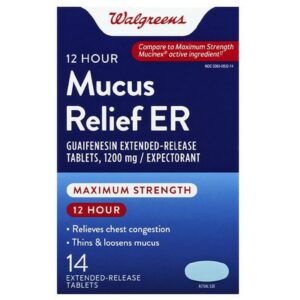 Walgreens Mucus Relief ER 1200 mg Tablets - 14.0 ea