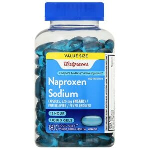 Walgreens Naproxen Sodium Liquid Gels - 180.0 ea