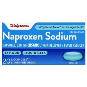 Walgreens Naproxen Sodium Liquid Gels - 20.0 ea