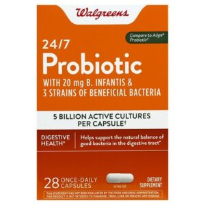 Walgreens Natural 4 Strain Probiotic Capsules - 28.0 ea