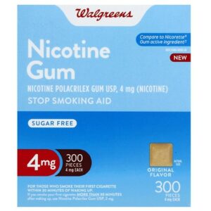 Walgreens Nicotine Gum, 4mg Original - 300.0 ea