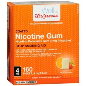 Walgreens Nicotine Gum Fruit - 160.0 ea