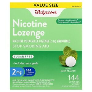 Walgreens Nicotine Lozenges 2 MG Mint - 144.0 ea