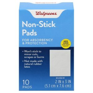 Walgreens Non-Stick Pads 2 Inch X 3 Inch - 10.0 ea