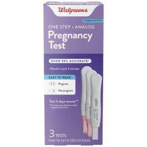 Walgreens One Step Pregnancy Test - 3.0 ea