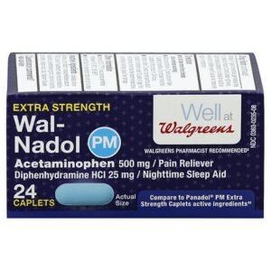 Walgreens PM Extra Strength Caplets - 24.0 ea