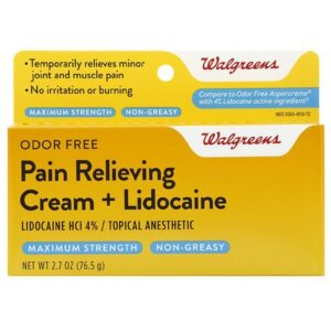 Walgreens Pain Relieving Cream + Lidocaine - 2.7 oz