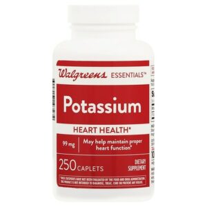 Walgreens Potassium 99 mg Caplets 250 count bottle - 250.0 ea