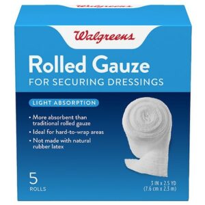 Walgreens Premium Rolled Gauze - 5.0 ea