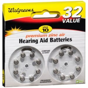 Walgreens Premium Zinc Air Hearing Aid Batteries - 32.0 ea