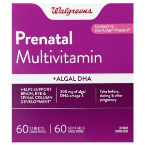 Walgreens Prenatal Multi + DHA 2 Step Tablets/Liqui-Gels - 60.0 ea