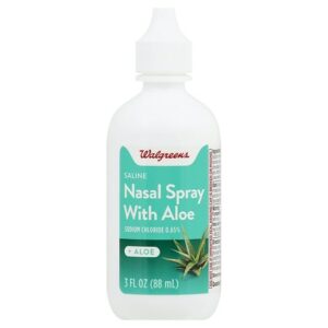 Walgreens Saline Nasal Spray With Aloe - 3.0 oz