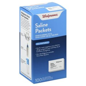 Walgreens Saline Packet Refills - 100.0 ea