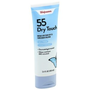 Walgreens Sheer Dry Touch Sunscreen Lotion SPF 55 - 3.4 oz