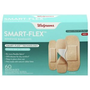 Walgreens Smart-Flex Adhesive Bandages - 60.0 ea