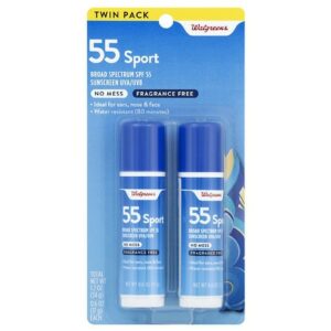 Walgreens Sport Sunstick SPF55 - 0.6 oz x 2 pack