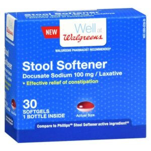 Walgreens Stool Softener 100 mg Softgels - 30.0 ea