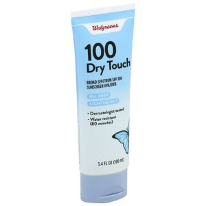 Walgreens Sunscreen Sheer Dry Touch Lotion SPF 100 - 3.4 oz