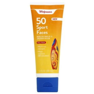 Walgreens Sunscreen Sport Face Lotion SPF50 - 3.4 fl oz