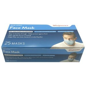 Walgreens Surgical 3-Ply Ear Loop Face Mask - 25.0 ea