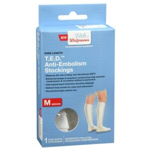 Walgreens T.E.D. Anti-Embolism Stockings White - 1.0 pr