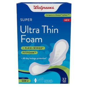 Walgreens Ultra Thin Foam Unscented - 32.0 ea