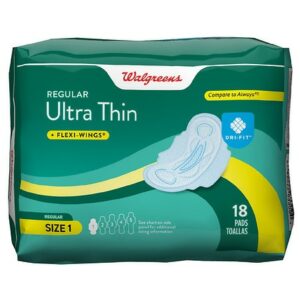 Walgreens Ultra Thin Regular Maxi Pads Unscented - 18.0 ea