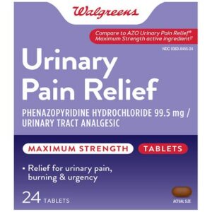 Walgreens Urinary Pain Relief Maximum Strength - 24.0 ea