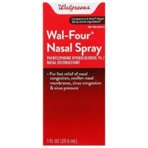 Walgreens Wal-Four Nasal Decongestant Spray - 1.0 fl oz