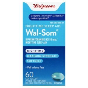 Walgreens Wal-Som Sleep-Aid Softgel - 60.0 ea