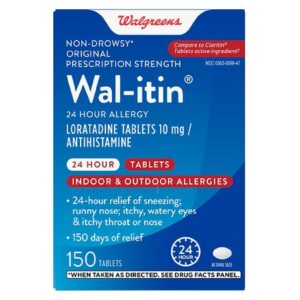 Walgreens Wal-itin Loratadine Tablets 10 mg, Antihistamine - 150.0 ea