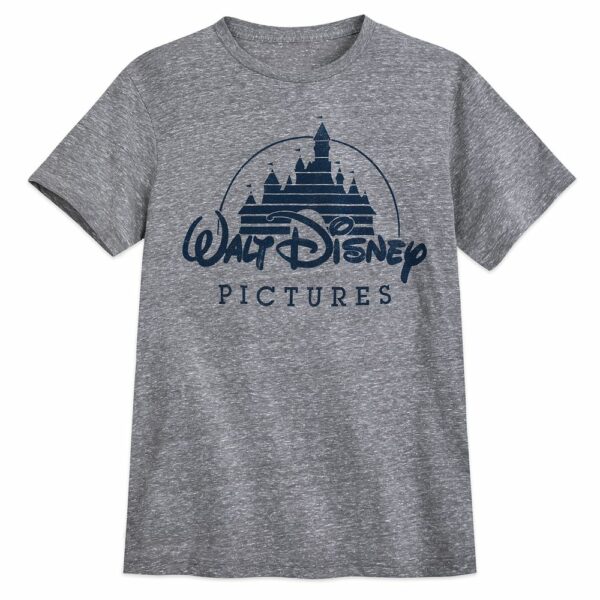 Walt Disney Pictures Logo T-Shirt for Men Gray