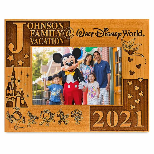 Walt Disney World 2021 Frame by Arribas 4'' x 6'' Personalized